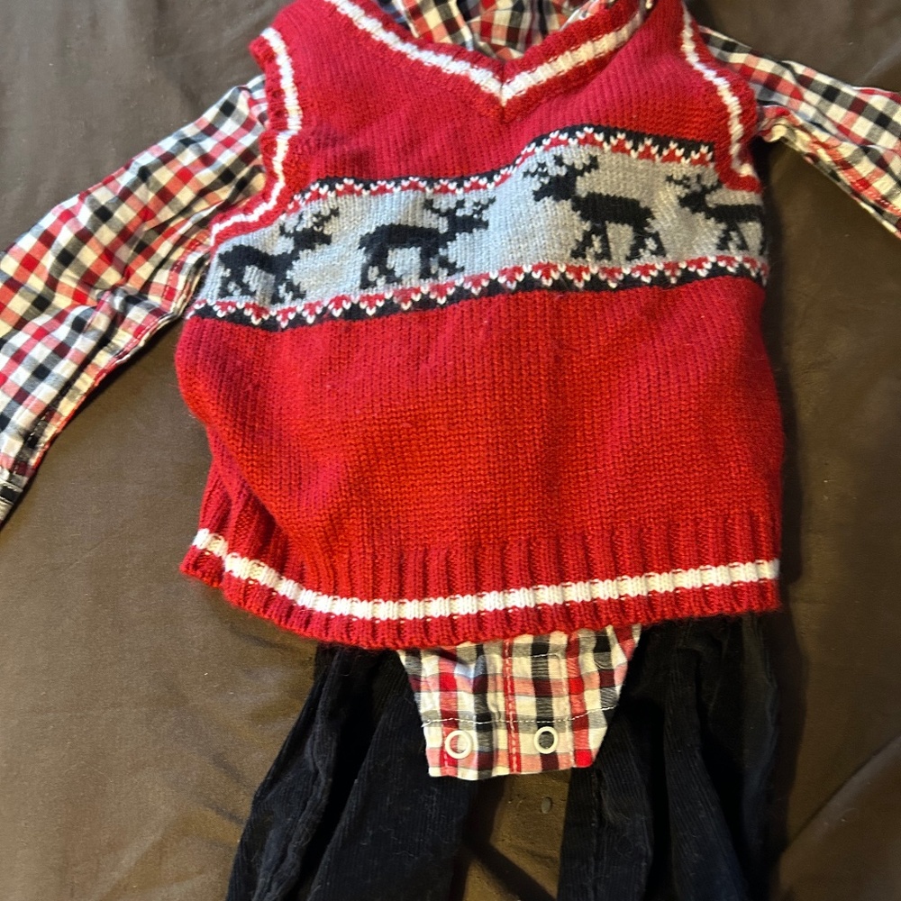 Little Lad three piece reindeer outfit